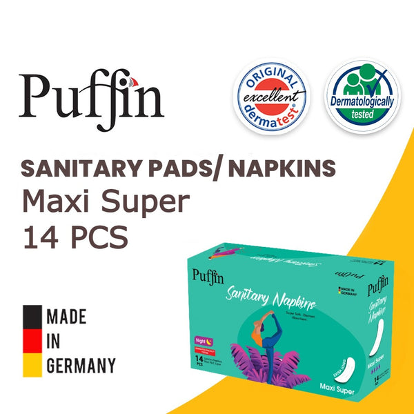 Puffin MAXI SUPER Sanitary Pads 14 Pcs