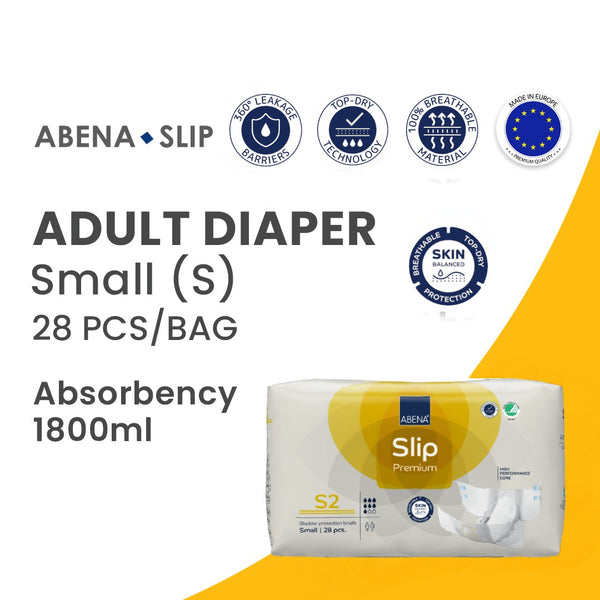 Abena Slip (Abri Form) Adult Diaper Small (S) 28 Pcs.