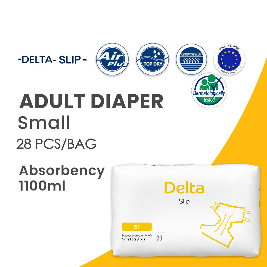 Delta Slip Adult Diaper Small (S) 28 Pcs