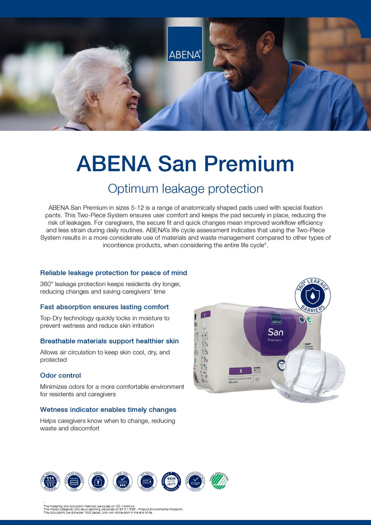 Abena San 5 UNISEX Incontinence Pads 36 Pcs