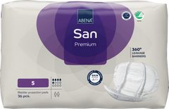 Abena San 5 UNISEX Incontinence Pads 36 Pcs
