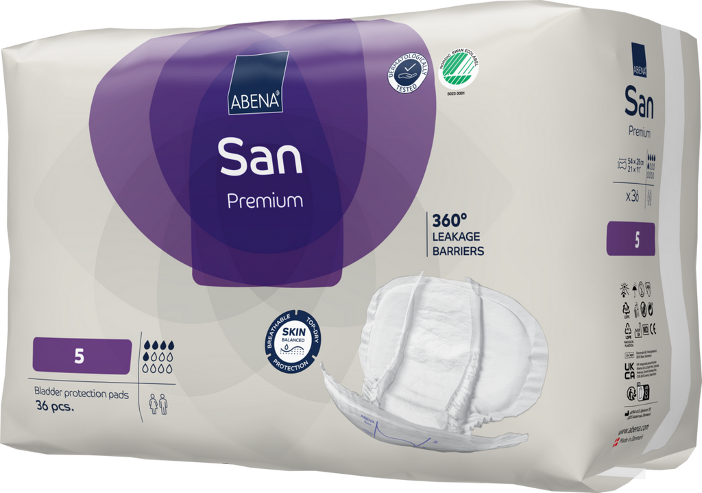 Abena San 5 UNISEX Incontinence Pads 36 Pcs