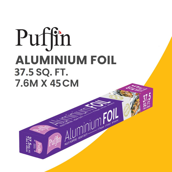 Comparison ofPuffin Aluminium FOIL 37.5 Sq.Ft and other brands such as diamond aluminium foil and scotch brite aluminum foil, emphasizing aluminium foil cost effectiveness.