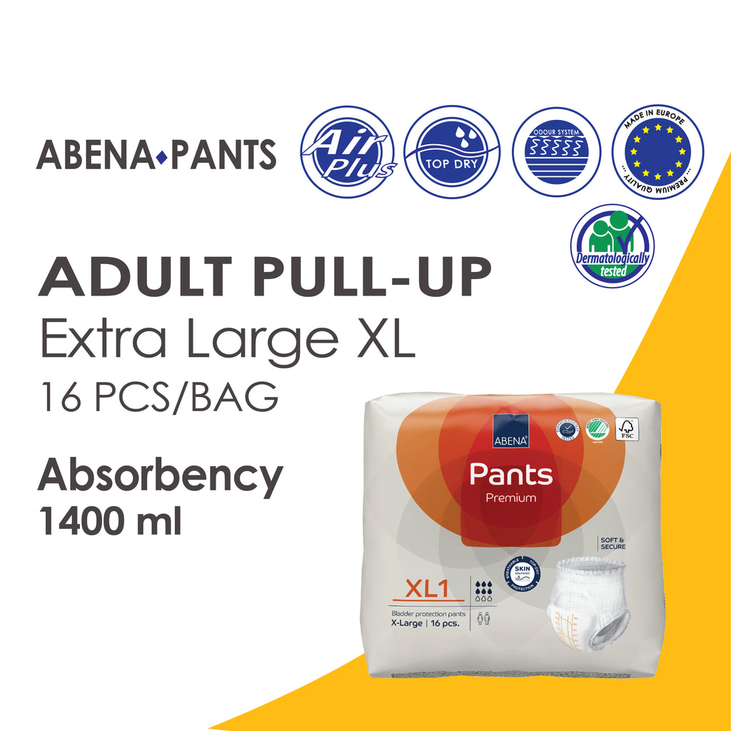 Premium ABENA Adult Pull Up Diapers designed for active lifestyles.