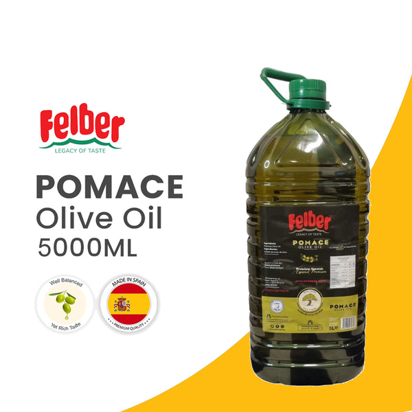 Felber Pomace Olive Oil 5 Ltr. Pet Bottle - Made in SPAIN - HALAL