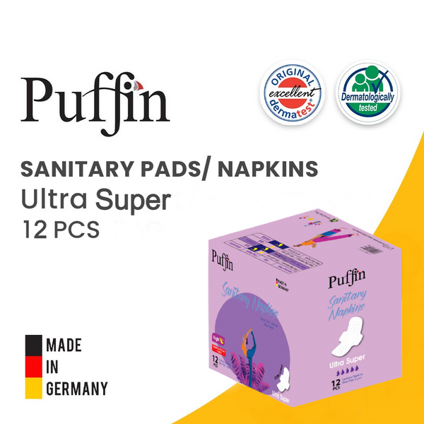 Puffin ULTRA SUPER Sanitary Pads 12 Pcs