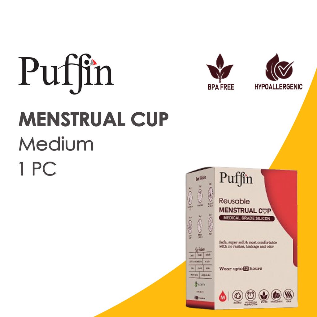 Diva Cup Menstrual Cup: The Diva Cup menstrual cup prominently featured with its packaging, highlighting its brand and quality.