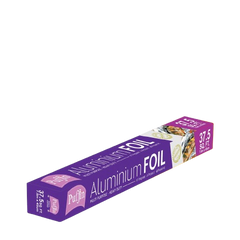 Price tag on Puffin Aluminium FOIL 37.5 Sq.Ft. indicating competitive aluminium foil price.
