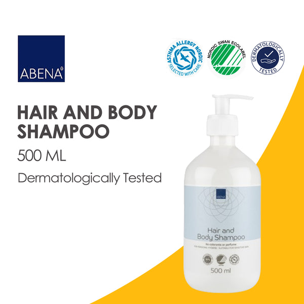 Abena Body Wash & Shampoo, a versatile shower gel body wash that cleanses and nourishes hair and skin, competing with Tresemme shampoo.