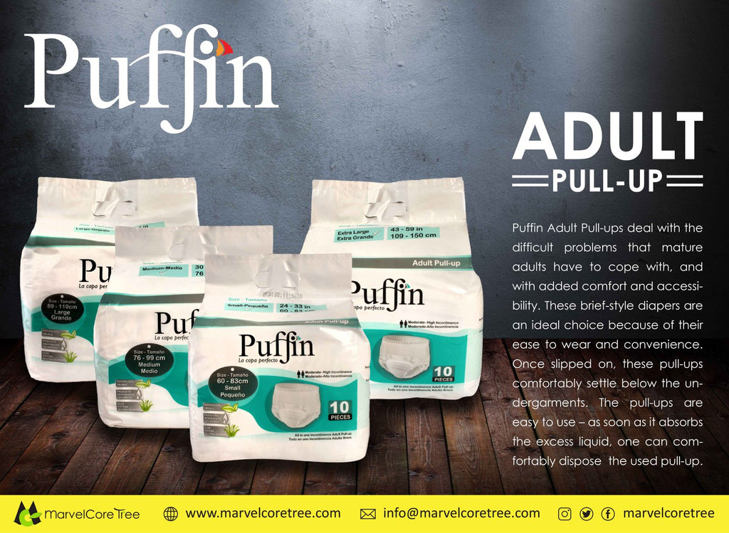 Puffin Adult Pull-up Medium (M) 10 Pcs – Keeps