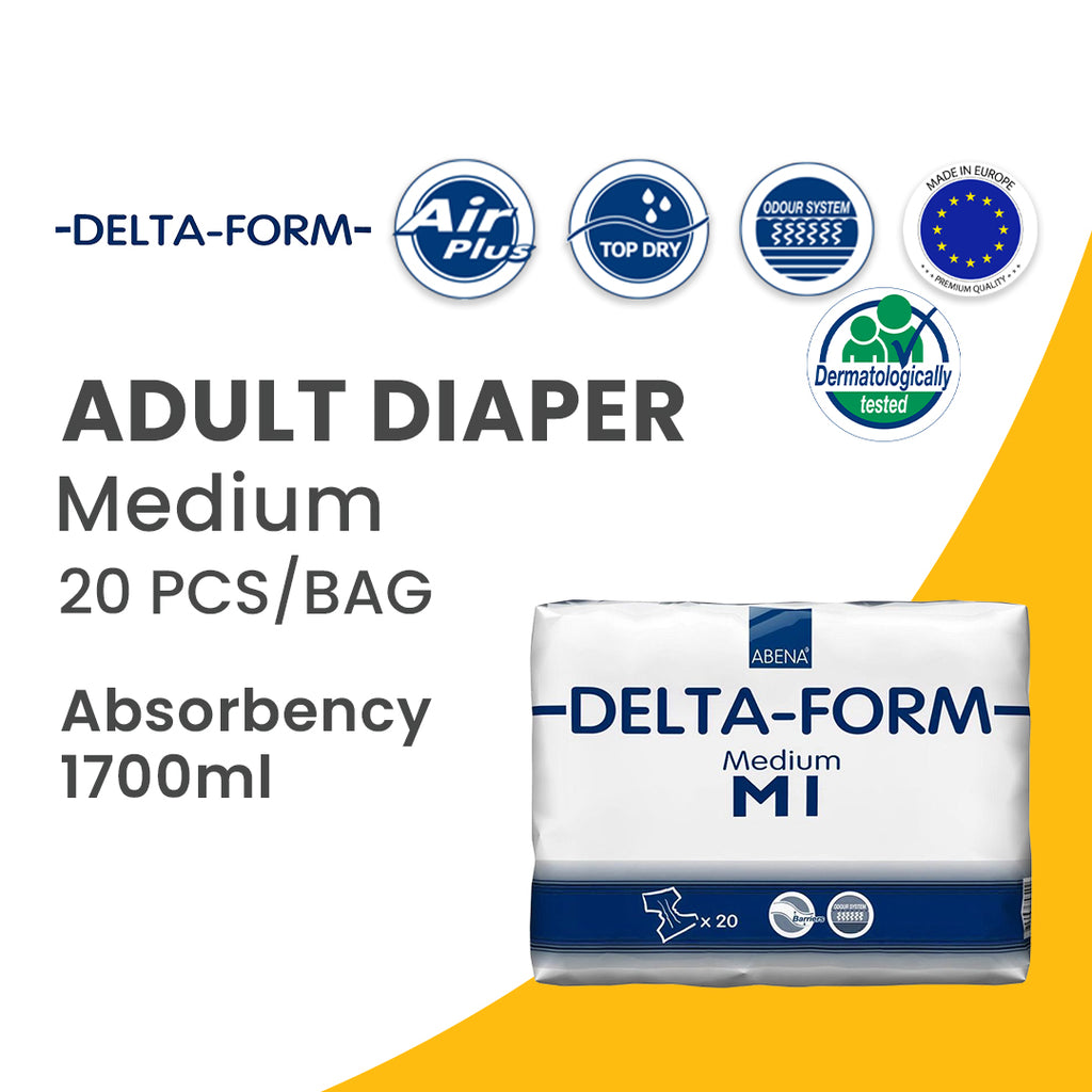 Grown Up Diapers : Delta Form Adult Diaper Medium provide a comprehensive incontinence option