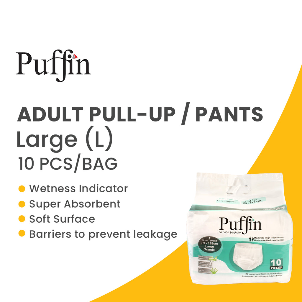 Puffin Adult Pull-up Large, designed as comfortable adult pullups for everyday use.