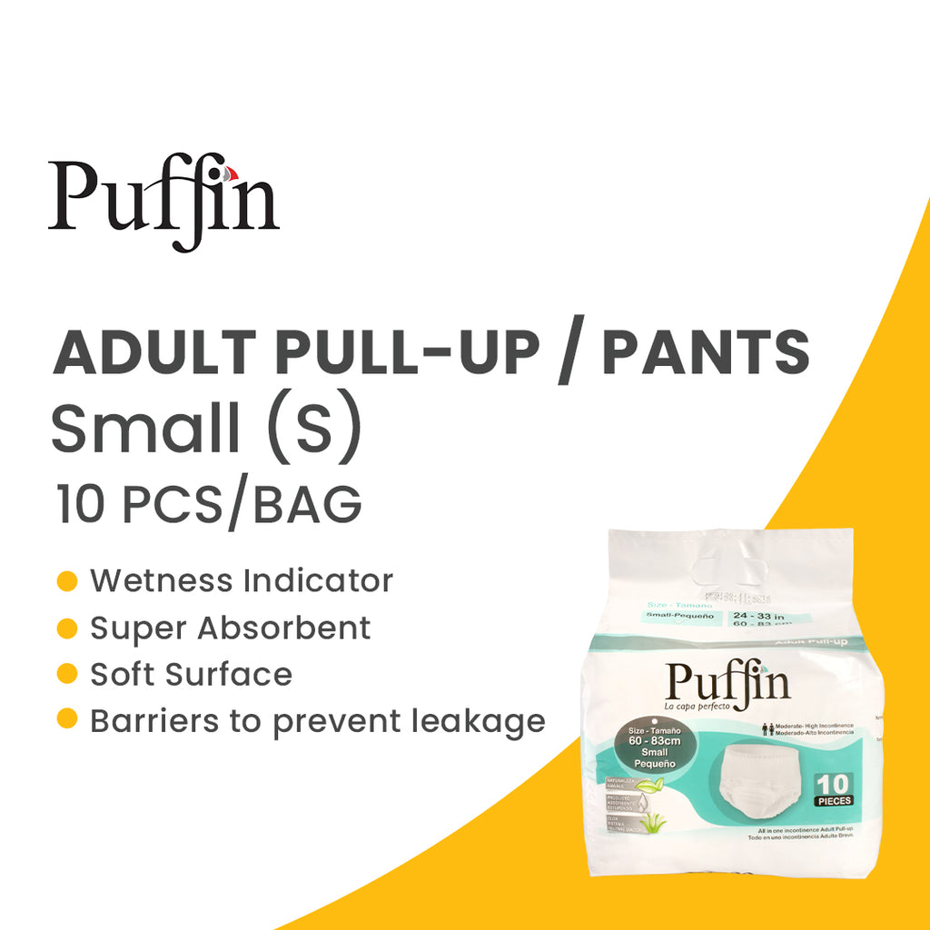 Puffin Underwear Disposable Underwear, designed for comfort and protection like Tena briefs for adults.