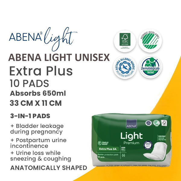 Abena Light UNISEX EXTRA PLUS 3-in-1 Pads 10 Pcs.