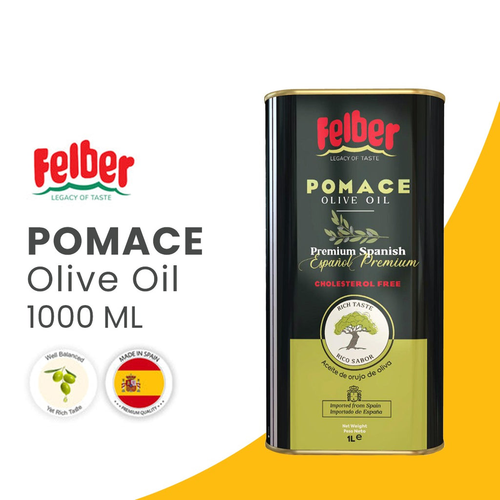 Mundial olive oil , a high-quality pomace oil suitable for cooking and frying. Felber Pomace Olive Oil 1 Ltr. Tin also offers a similar olive olive oil
 option.