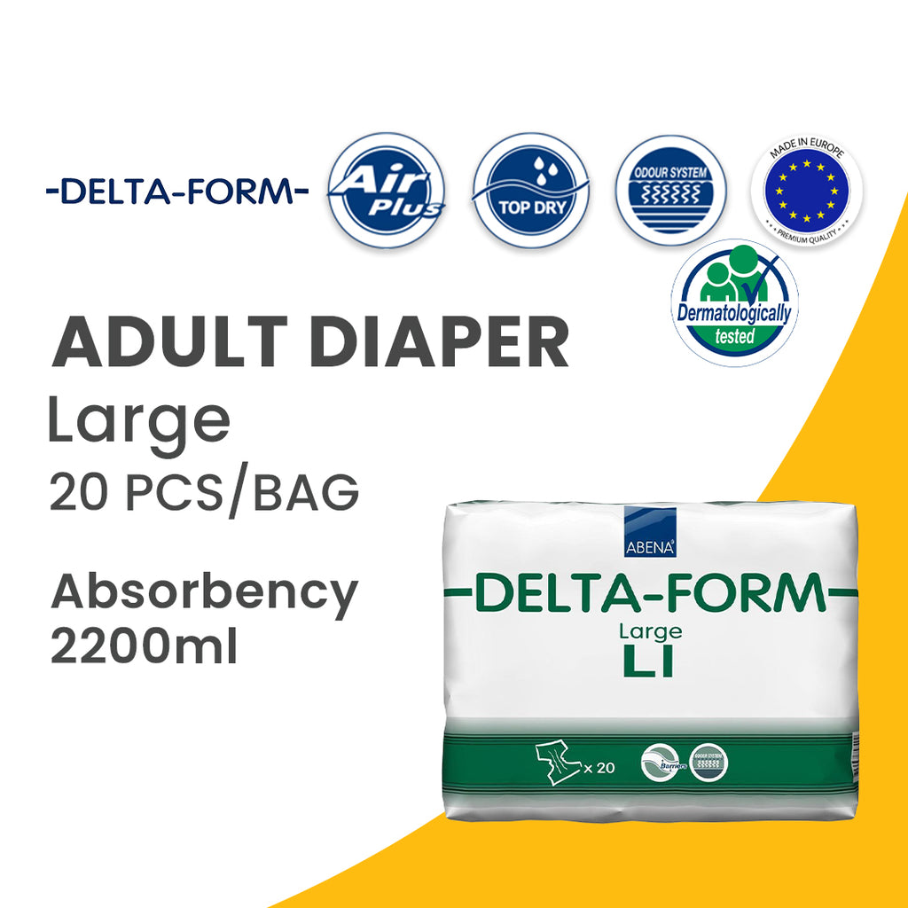 Delta Form Adult Diaper Large (L) 20 Pcs