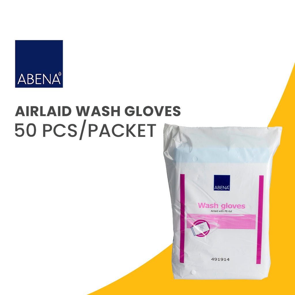 Abena Airlaid Wash Gloves 50 Pcs/Packet
